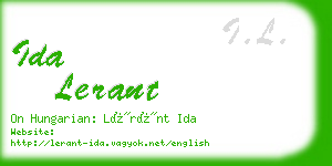 ida lerant business card